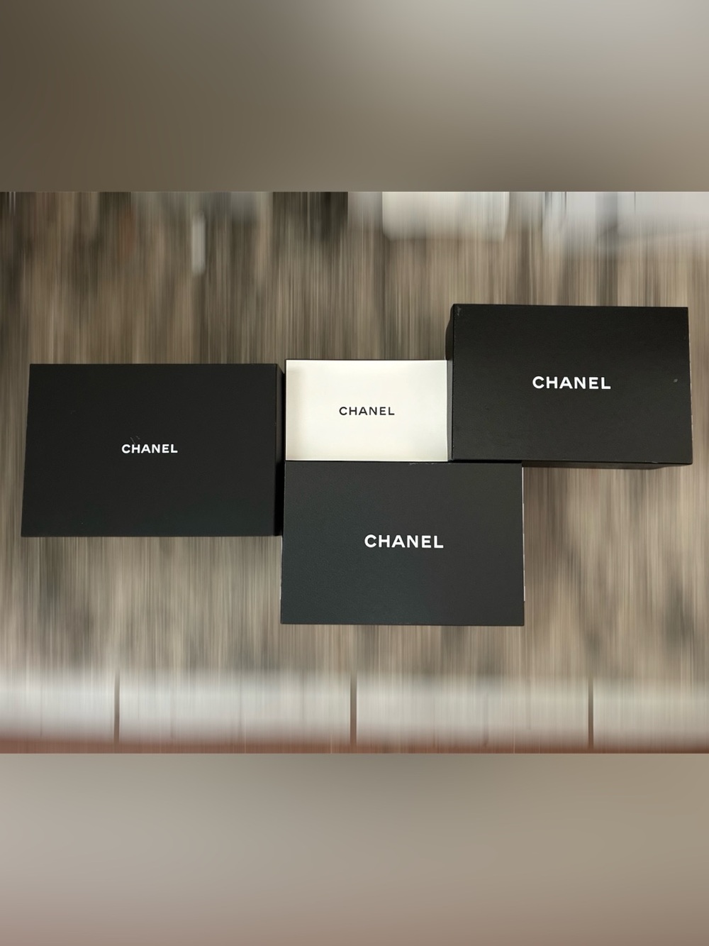 CHANEL Black and White Gift Box Set of 4